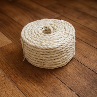 corde arbre a chat plancher brun