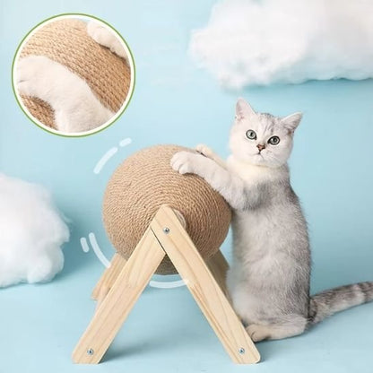 détail corde sisal griffoir boule pour chat
