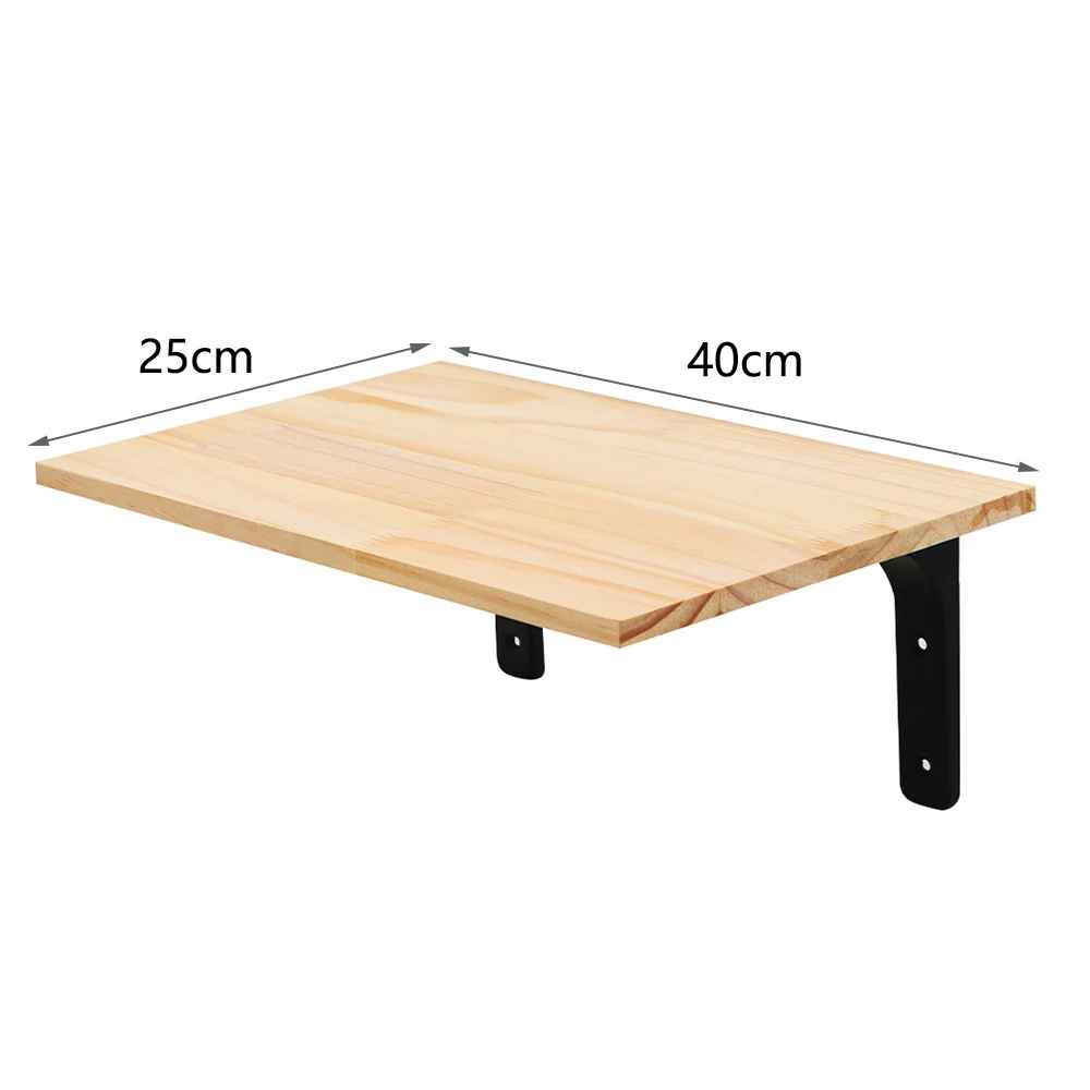 Plateforme murale pour chat en bois avec supports métalliques pour grimper et se reposer
